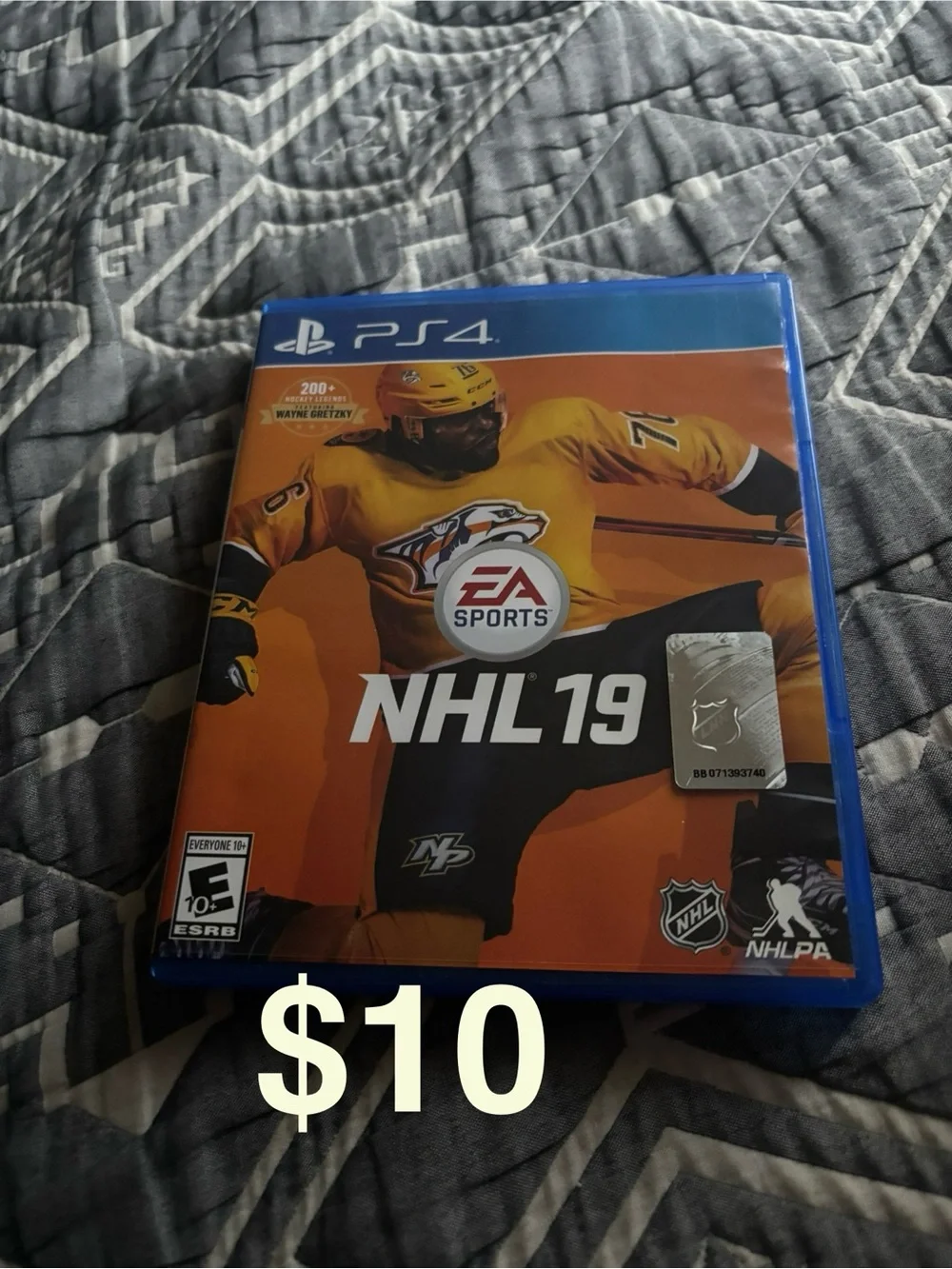 NHL 19 PS4 Video Game - Orange Cover